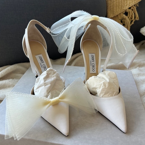 Jimmy Choo Bow Heels - Size 39.5 - Picture 9 of 11